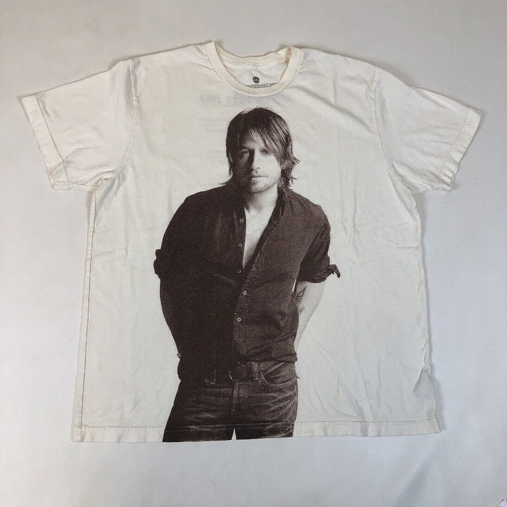 Keith Urban 2007 World Tour Double Sided T-Shirt Adult Size XL